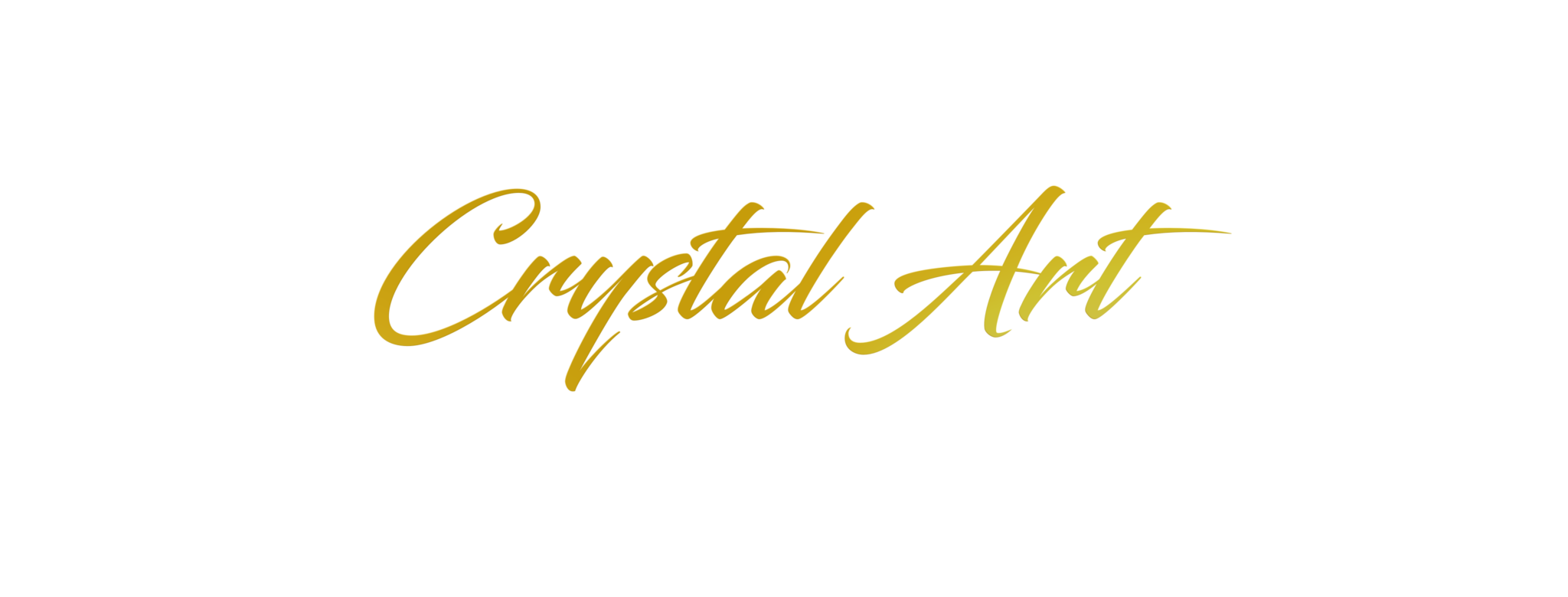 Gold Crystal Art Lettering Group