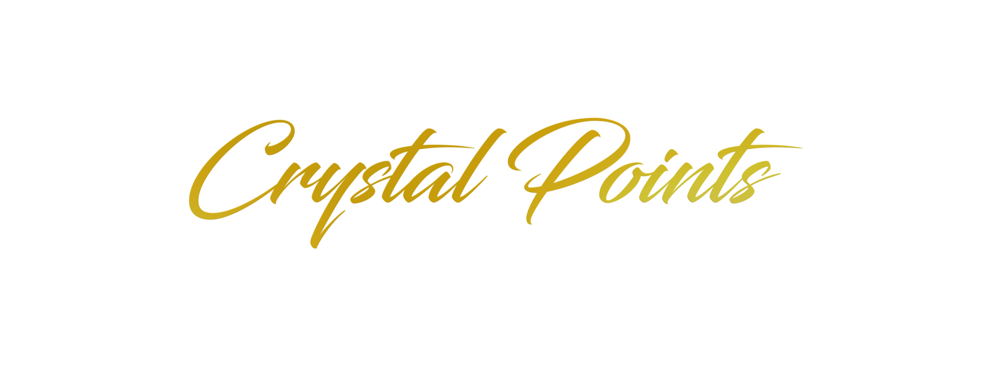 Gold Crystal Points Lettering Group