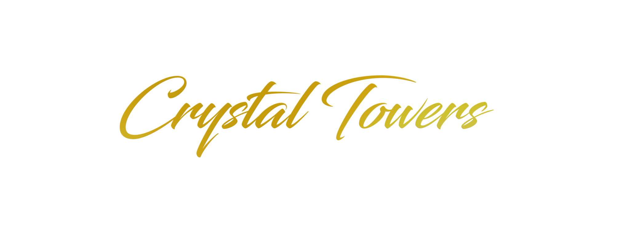 Gold Crystal Towers Lettering Group
