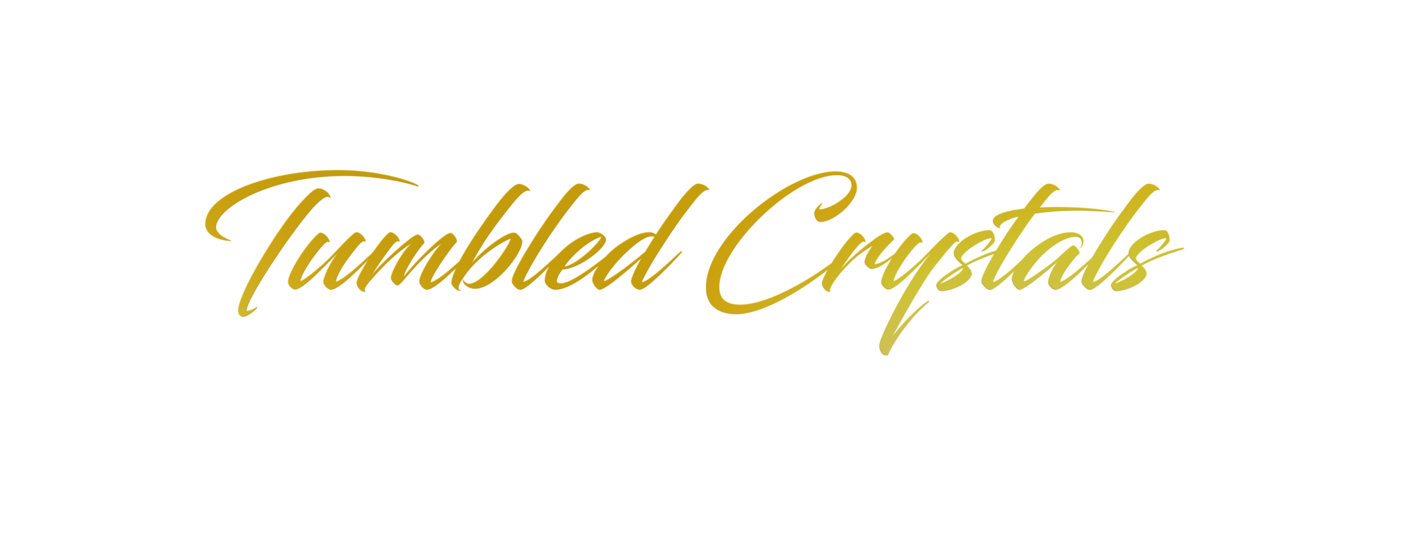 Gold Tumbled Crystals Lettering Group